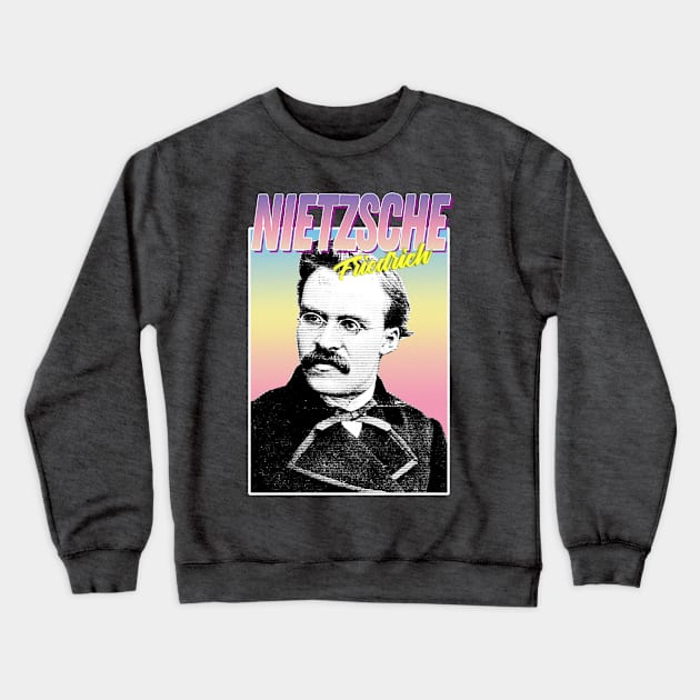 Friedrich Nietzsche Graphic Design Hipster Statement Tee Crewneck Sweatshirt by DankFutura